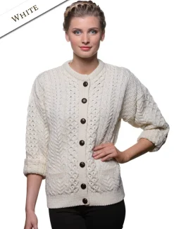 Flash Sale Merino Wool Aran Lumber Jacket Women Cardigans, Jackets & Coatigans