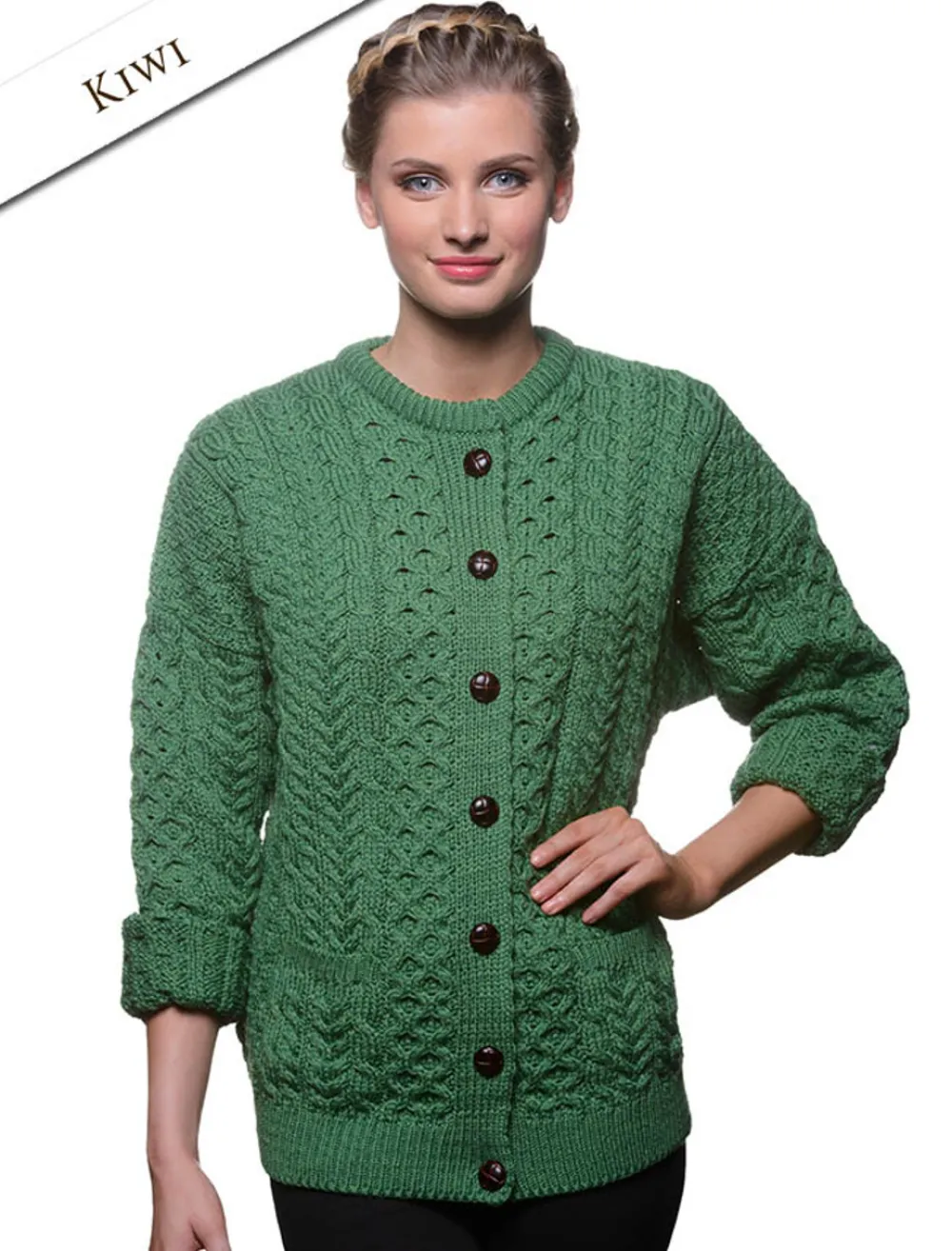 Flash Sale Merino Wool Aran Lumber Jacket Women Cardigans, Jackets & Coatigans