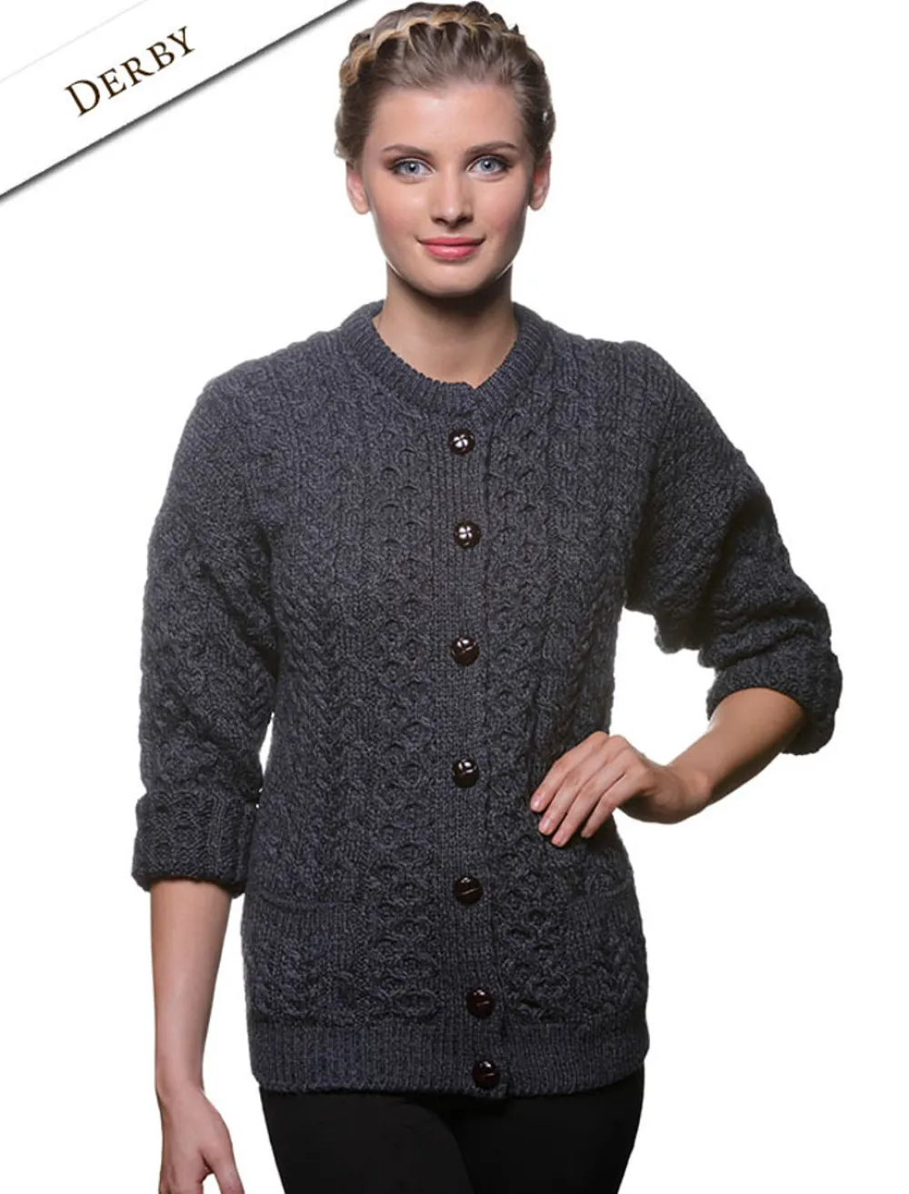 Flash Sale Merino Wool Aran Lumber Jacket Women Cardigans, Jackets & Coatigans