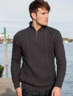 Sale Merino Wool Aran Troyer Sweaters
