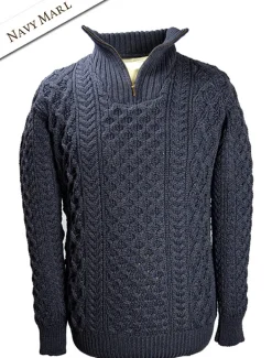 Sale Merino Wool Aran Troyer Sweaters