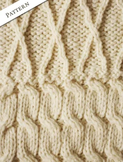 Outlet Merino Wool Patchwork Knee Throw Knitted Wool Throws