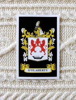 New O'Flaherty Clan Aran Throw Clan Throws