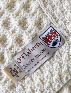New O'Flaherty Clan Aran Throw Clan Throws