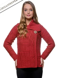 Best Sale Patchwork Cardigan with Collar Women Cardigans, Jackets & Coatigans