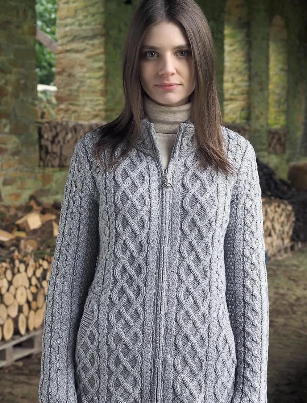 Best Sale Plated Cardigan with Celtic Zip Women Cardigans, Jackets & Coatigans