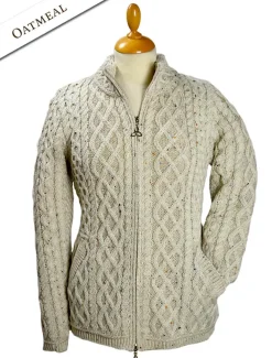 Best Sale Plated Cardigan with Celtic Zip Women Cardigans, Jackets & Coatigans