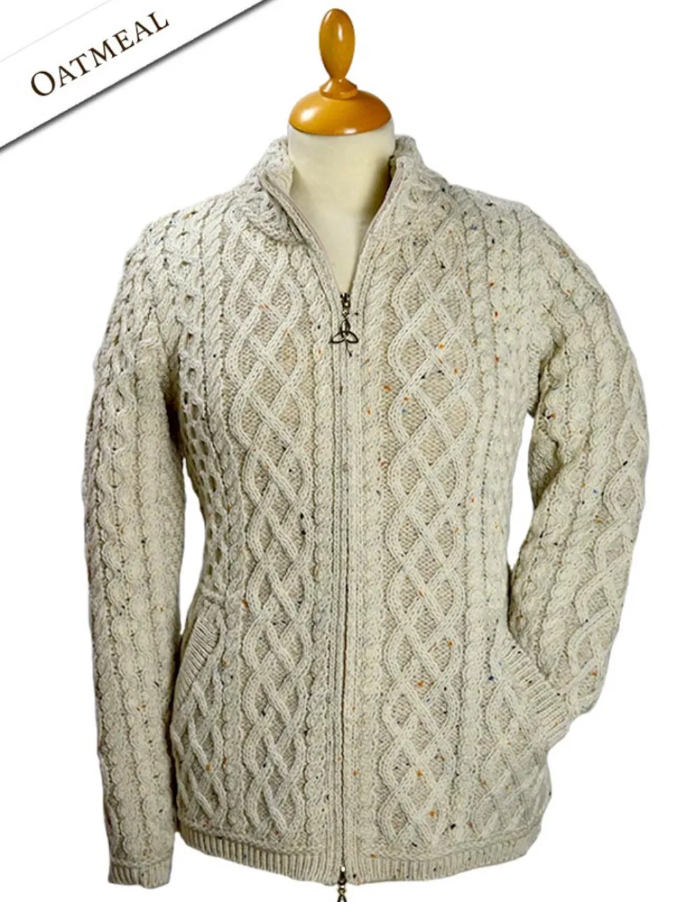 Best Sale Plated Cardigan with Celtic Zip Women Cardigans, Jackets & Coatigans