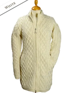 Cheap Plated Coat with Celtic Zip Women Cardigans, Jackets & Coatigans