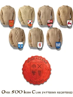 Clearance Premium ClanAran Sweater - Fisherman Sweater Sweaters