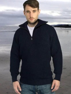 Shop Ribbed Merino Troyer Sweaters