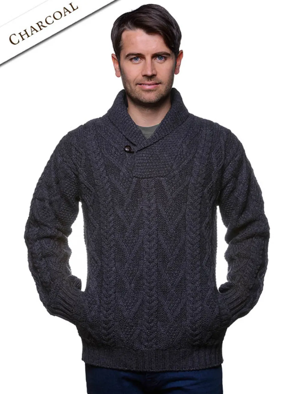 Best Sale Shawl Collar Sweater - One Button Fisherman Sweater Sweaters