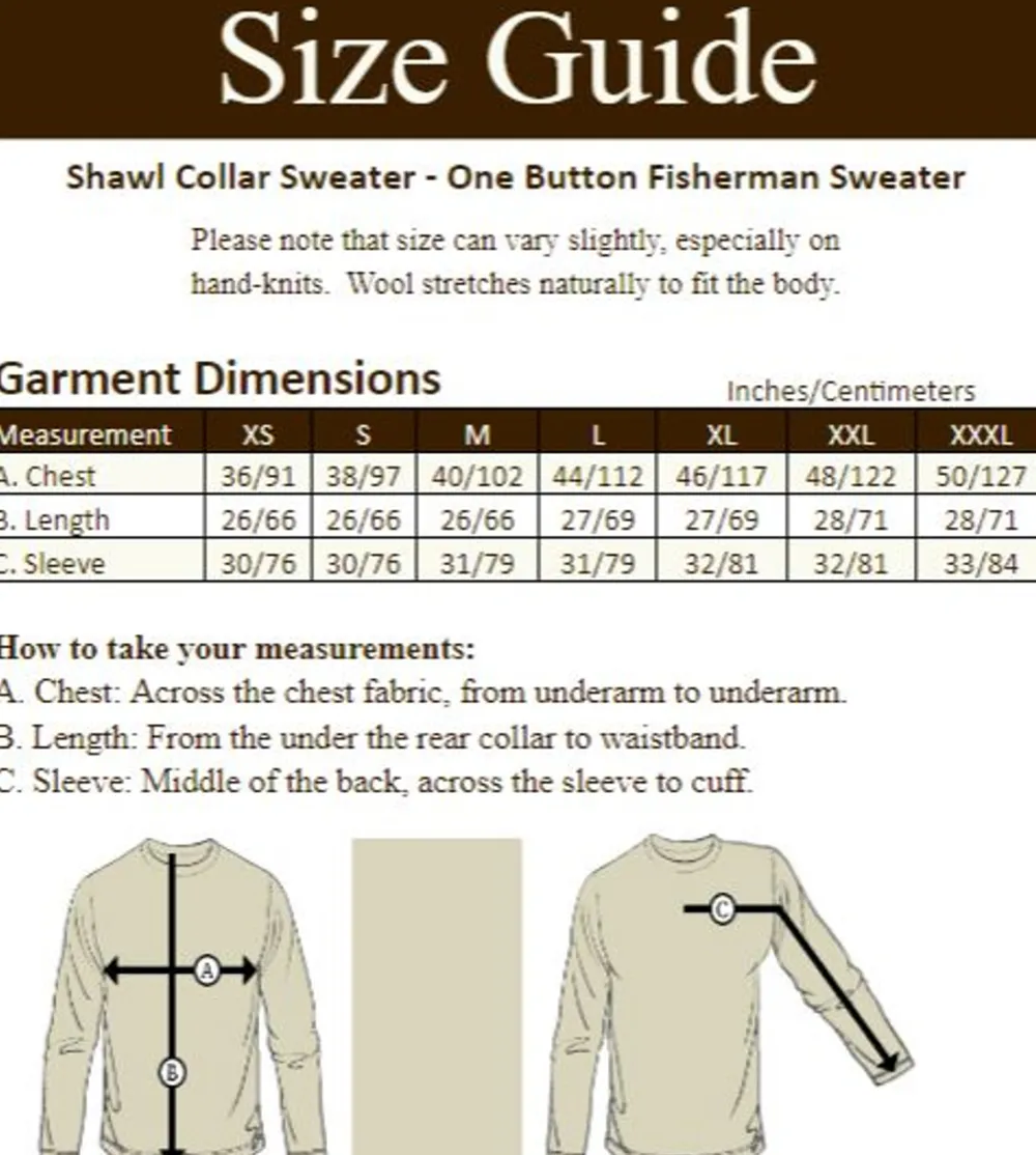 Best Sale Shawl Collar Sweater - One Button Fisherman Sweater Sweaters