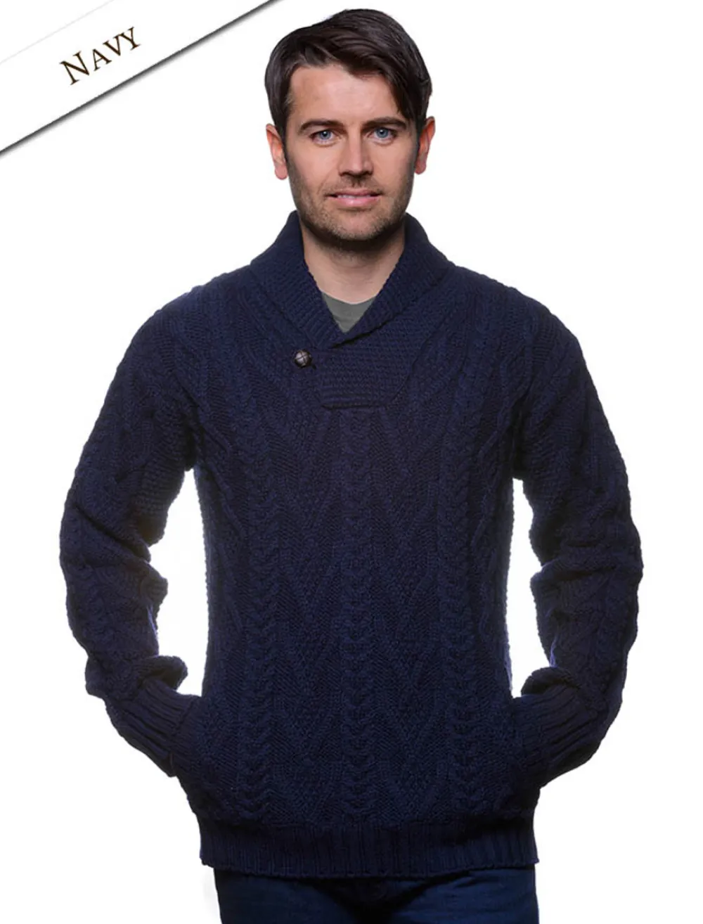 Best Sale Shawl Collar Sweater - One Button Fisherman Sweater Sweaters