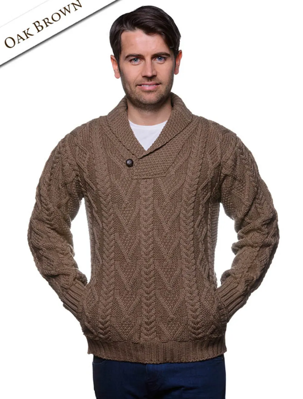 Best Sale Shawl Collar Sweater - One Button Fisherman Sweater Sweaters