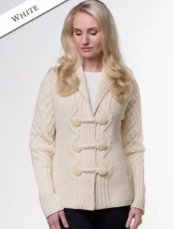 Shop Shawl Neck Two-Tone Merino Cardigan Women Cardigans, Jackets & Coatigans