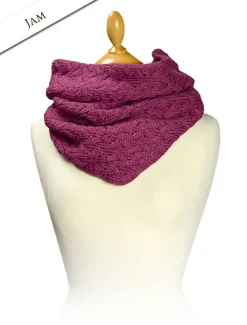 Clearance Super Soft Aran Infinity Scarf Women Knitted Wool Scarves