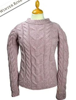 Clearance Super Soft Luxury Cable Knit Aran Women Sweaters