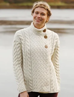 Discount Super Soft Trellis and Cable Cardigan Women Cardigans, Jackets & Coatigans