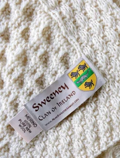 Outlet Sweeney Clan Aran Throw Clan Throws