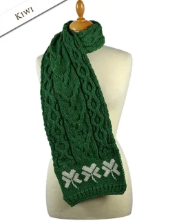 Flash Sale Three Shamrocks Merino Scarf Women Knitted Wool Scarves