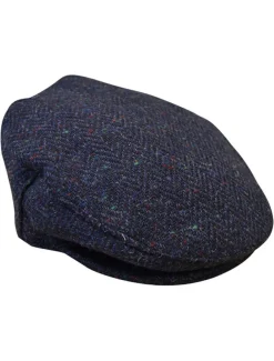 Flash Sale Tweed Flat Cap - Blue Irish Flat Caps