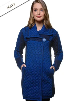 New Two Tone Merino Wool Coat Women Cardigans, Jackets & Coatigans