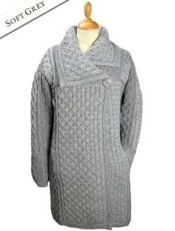 New Two Tone Merino Wool Coat Women Cardigans, Jackets & Coatigans