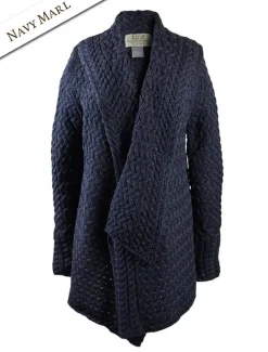 Outlet Waterfall Cable Cardigan Women Cardigans, Jackets & Coatigans