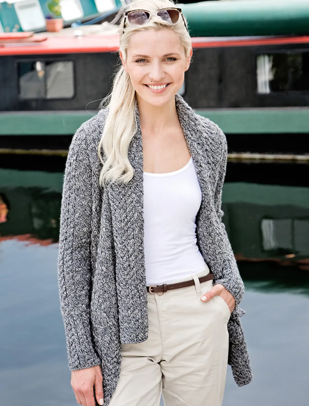 Outlet Waterfall Cable Cardigan Women Cardigans, Jackets & Coatigans