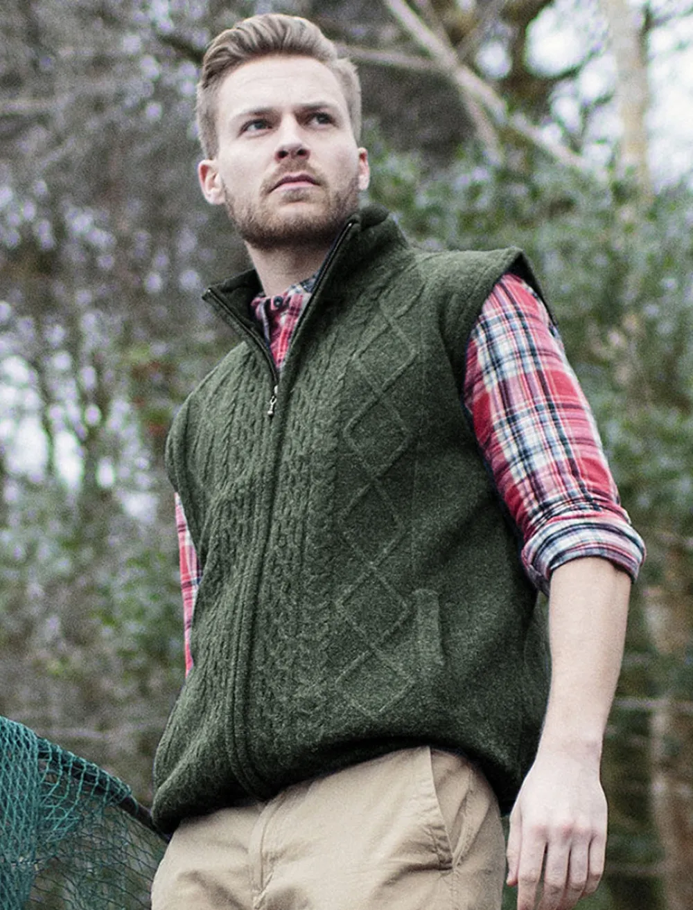 Fashion Windproof Aran Style Bodywarmer Cardigans, Jackets & Coats