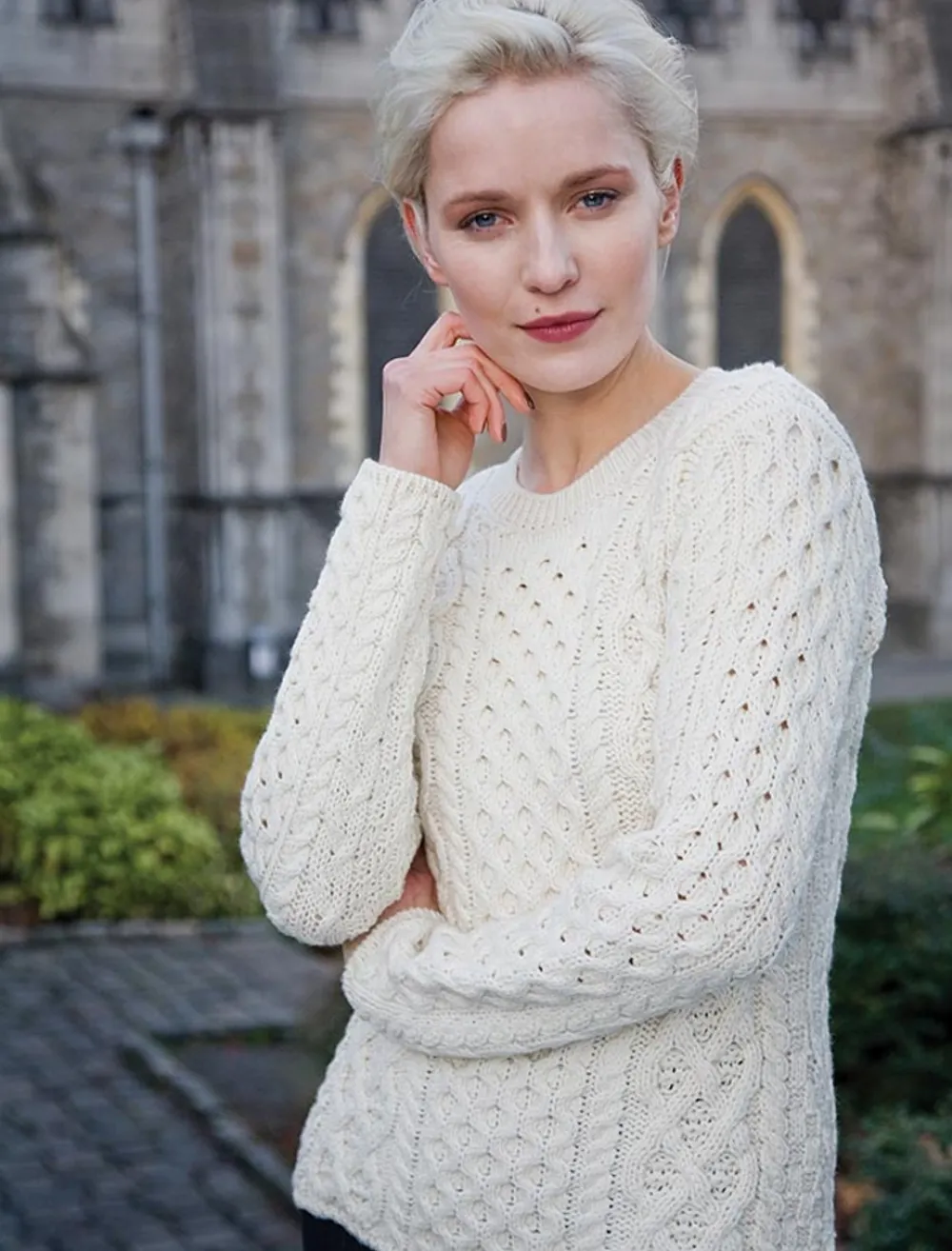 Sale Women's Fisherman Sweater - Aran Sweater Women Sweaters