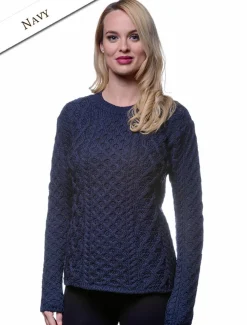 Sale Women's Fisherman Sweater - Aran Sweater Women Sweaters