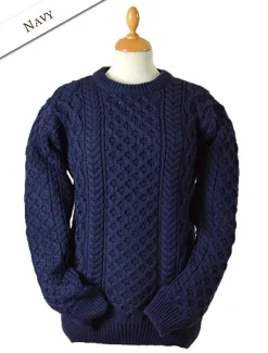 Clearance Women's Heavyweight Merino Wool Aran Sweater Women Sweaters
