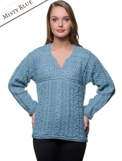 Fashion Women's Keyhole Crew Neck Sweater Women Sweaters