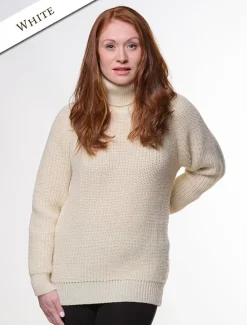 Best Women's Merino Ribbed Turtleneck Sweater Women Sweaters