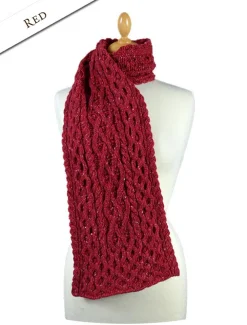 Best Sale Women's Wool Cashmere Aran Honeycomb Scarf Women Knitted Wool Scarves