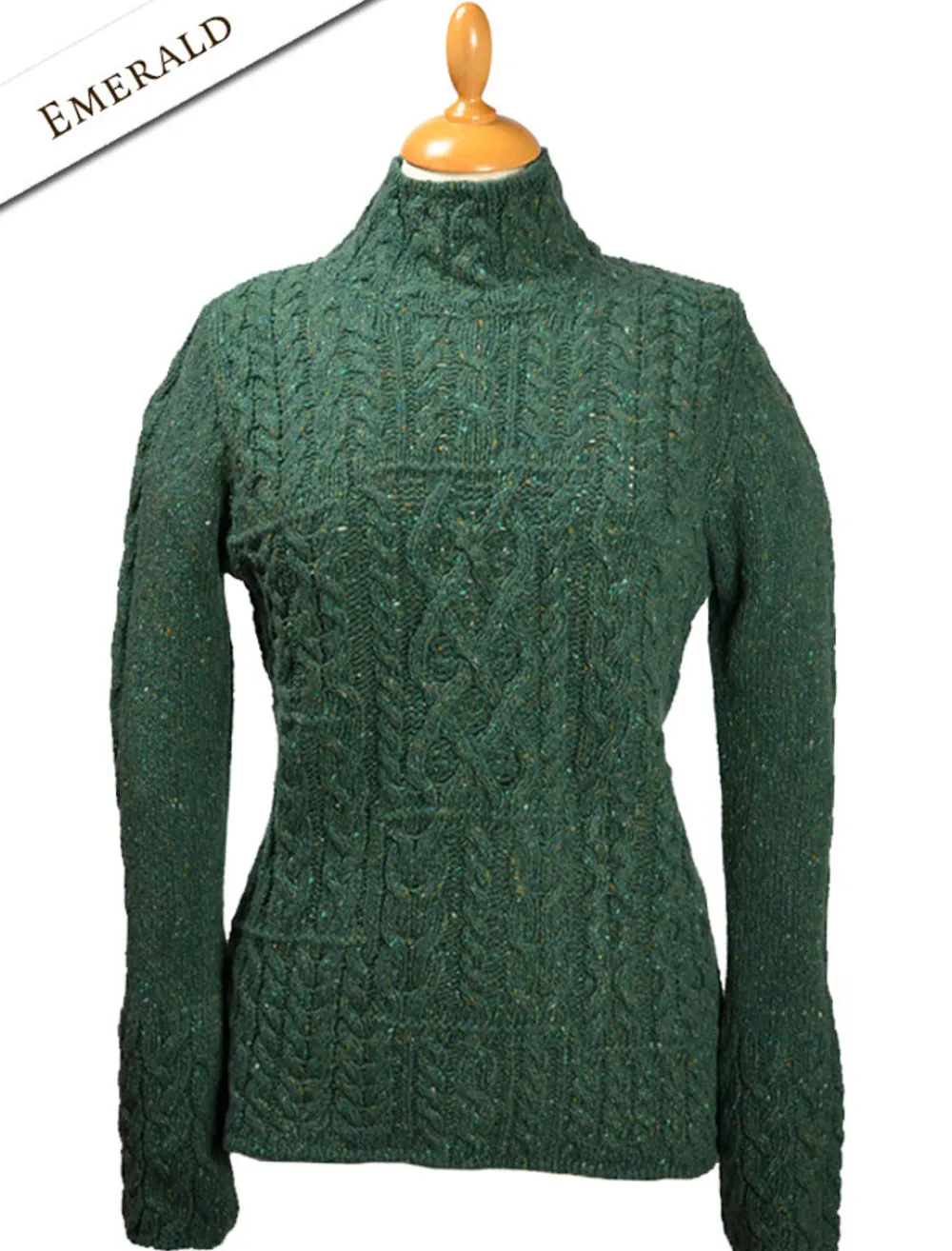 Clearance Wool Cashmere Patchwork Aran Sweater Women Sweaters