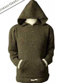 Shop Wool Hoodie with Pouch Pocket Women Sweaters
