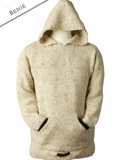 Shop Wool Hoodie with Pouch Pocket Women Sweaters