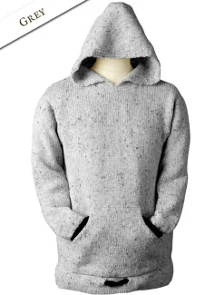 Shop Wool Hoodie with Pouch Pocket Women Sweaters